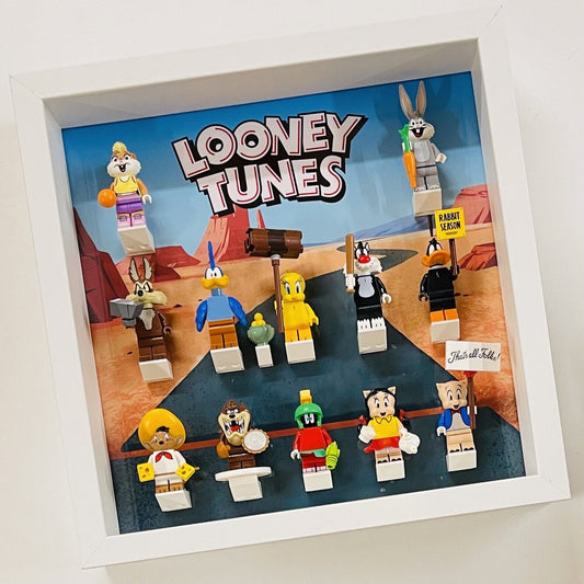 Display Frame case for Lego ® Looney Tunes minifigures figures 71030 27cm