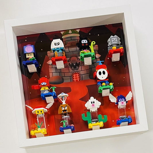 Display Frame Case for Lego ® Super Mario Series 2 minifigures 71386 27cm