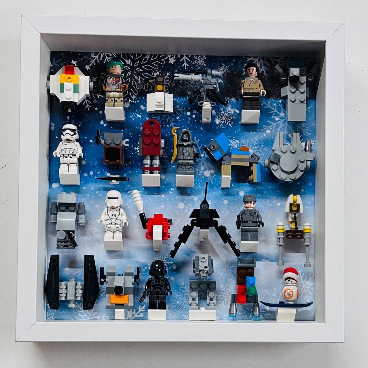 Display Frame for Lego ® Star Wars Advent Calendar 2017 minifigures 75184 27cm