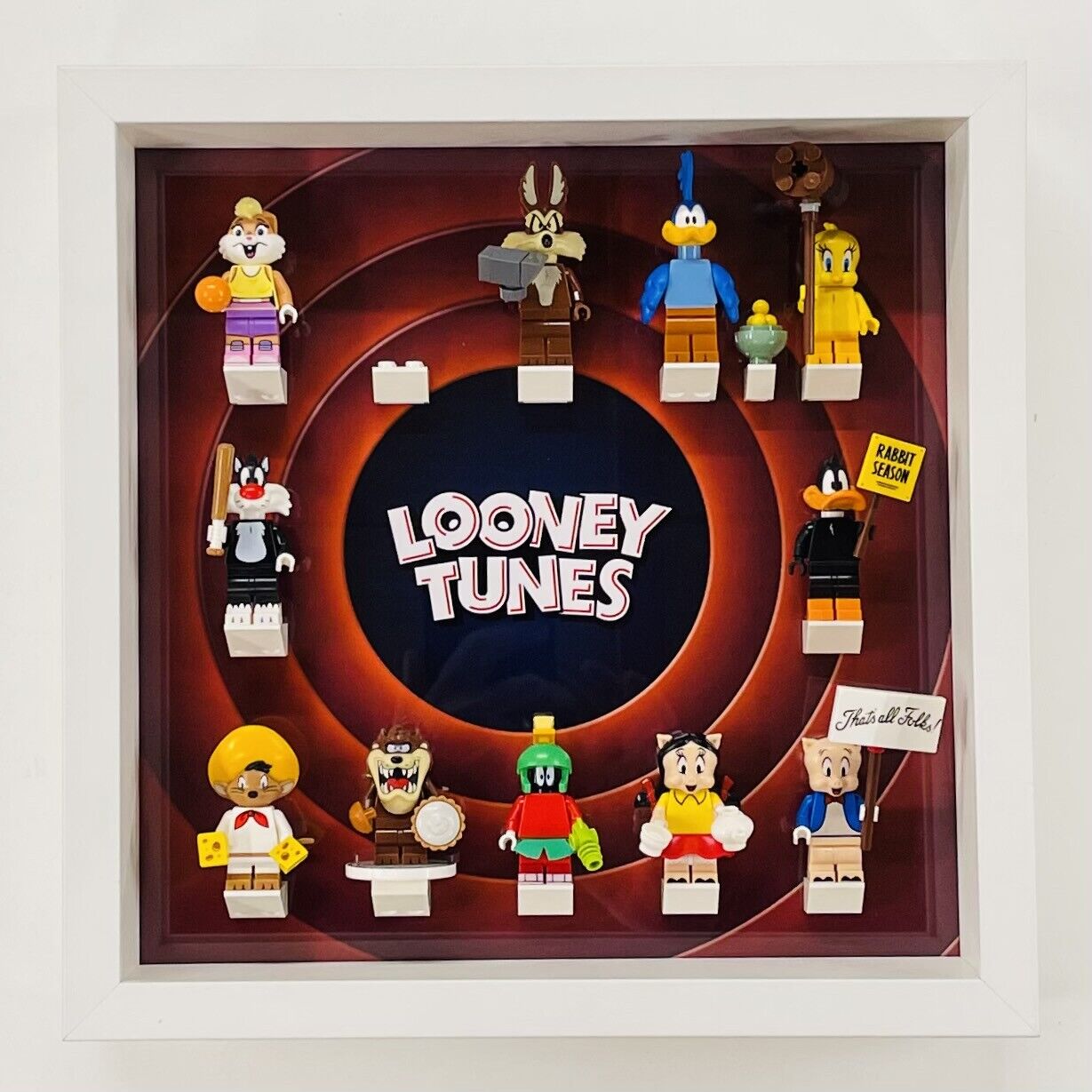 Display Frame case for Lego ®  Looney Tunes minifigures 71030 27cm