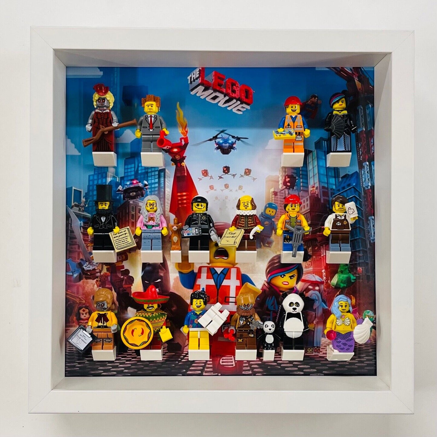 Display Frame for Lego ® Movie Series 1 minifigures 71004 figures 27cm