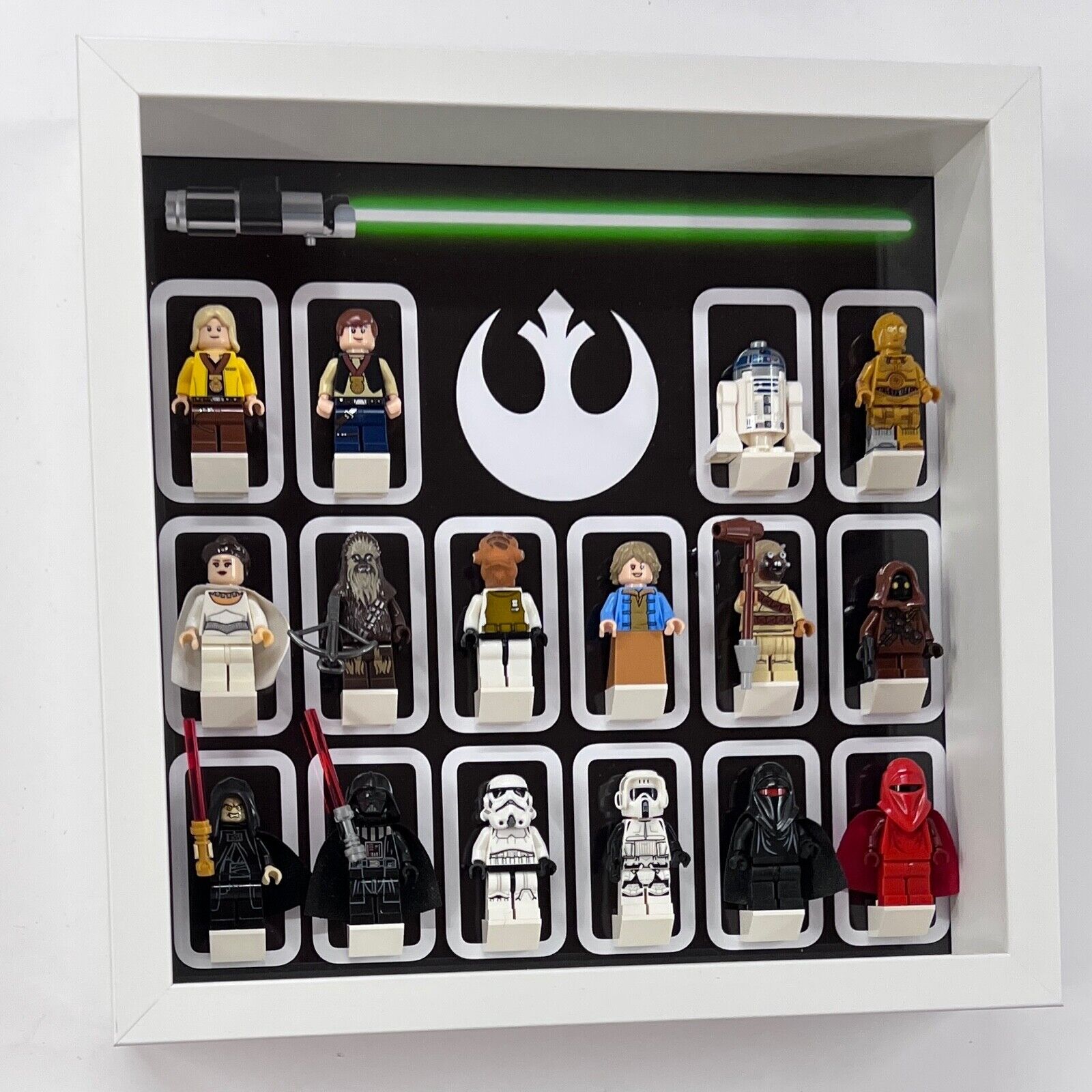 Display Frame for Lego ® Star Wars Rebel Alliance minifigures figures 27cm