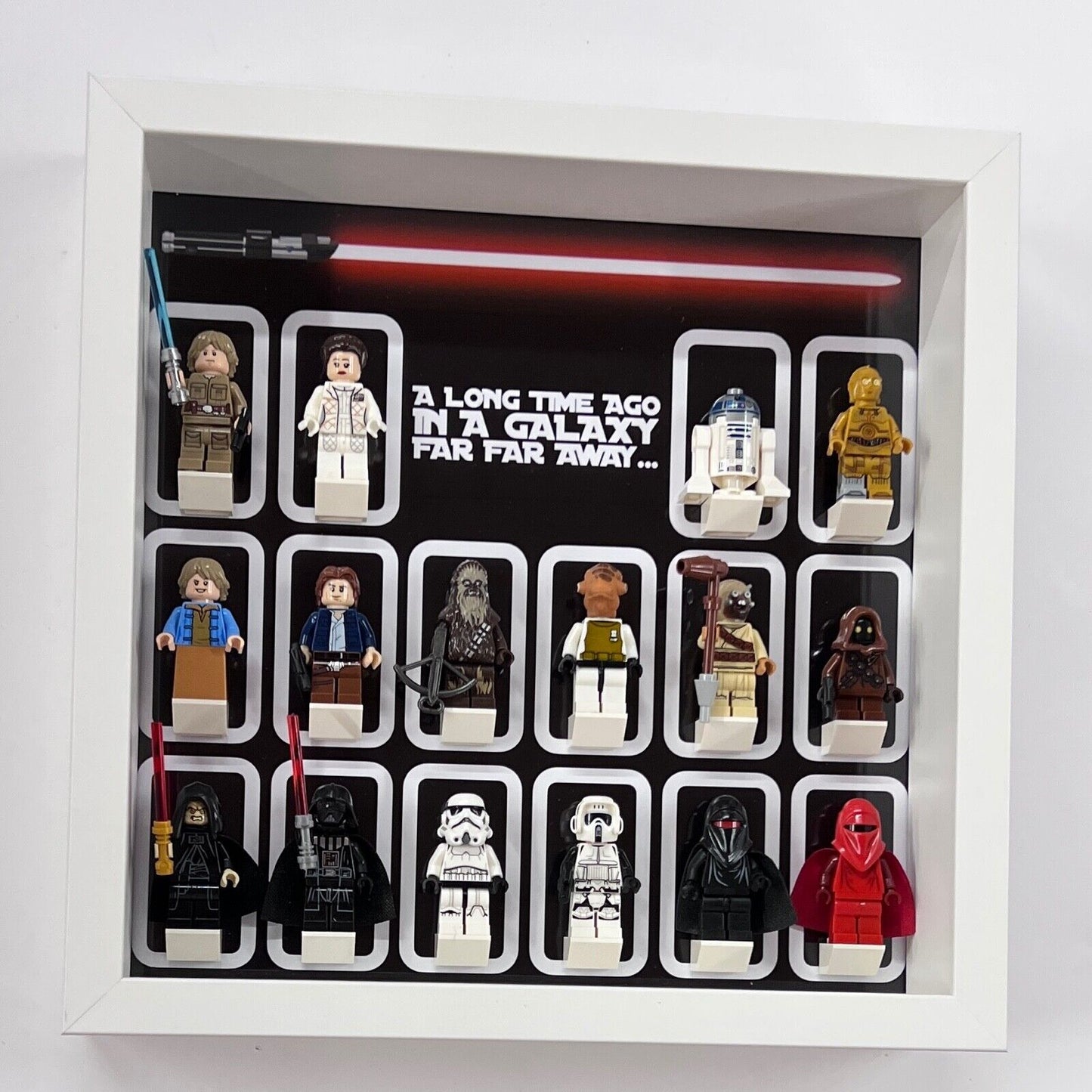 Display Frame for Lego ® Star Wars Logo minifigures figures 27cm