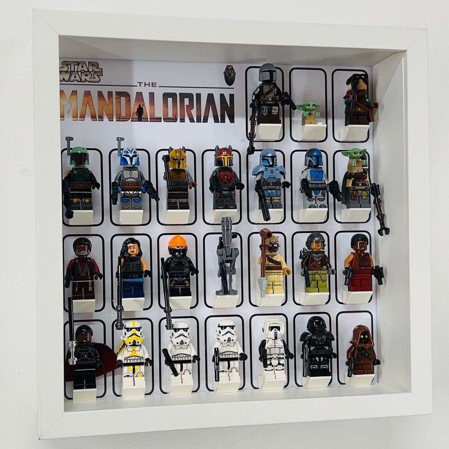 Display Frame for Lego ® Star Wars The Mandalorian minifigures figures 27cm