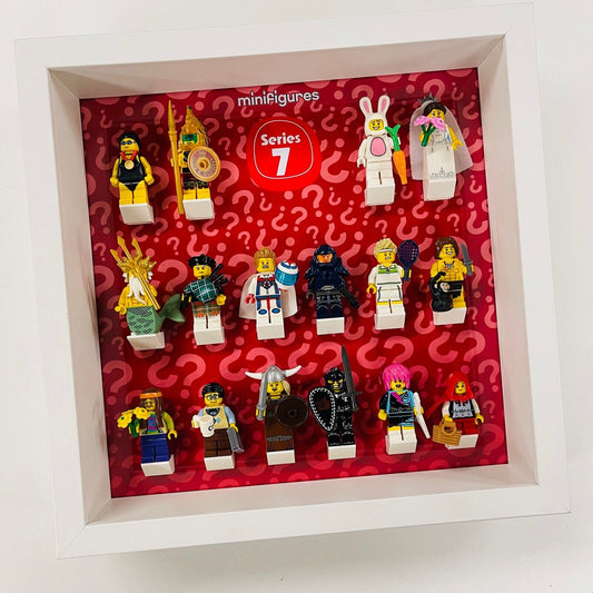 Display Frame For Lego Series 7 Minifigures 8831 No Figures 27cm