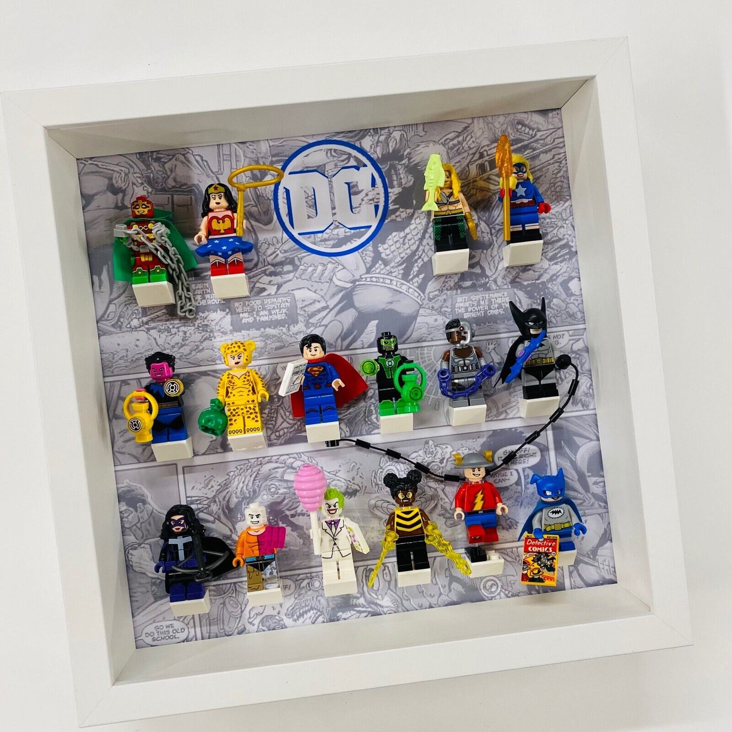 Display Frame case for Lego ® DC Comics Series minifigures 71026 27cm