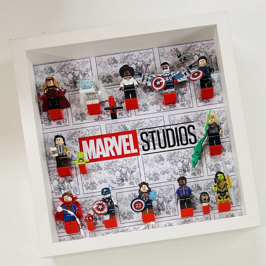 Display Frame for Lego ® Marvel Studios Series 71031 minifigures figures 27cm