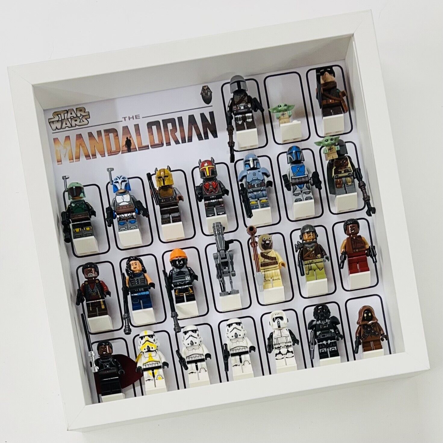 Display Frame for Lego ® Star Wars The Mandalorian minifigures figures 27cm