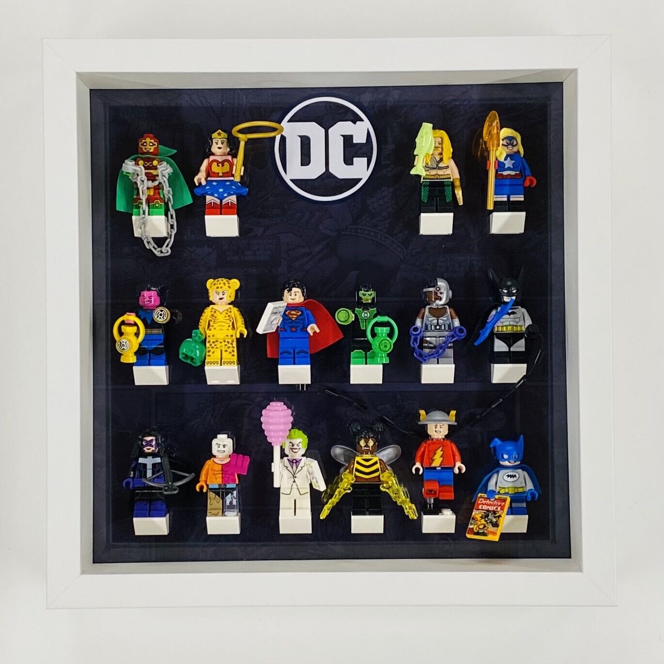 Display Frame case for Lego ® DC Comics Series minifigures 71026 27cm