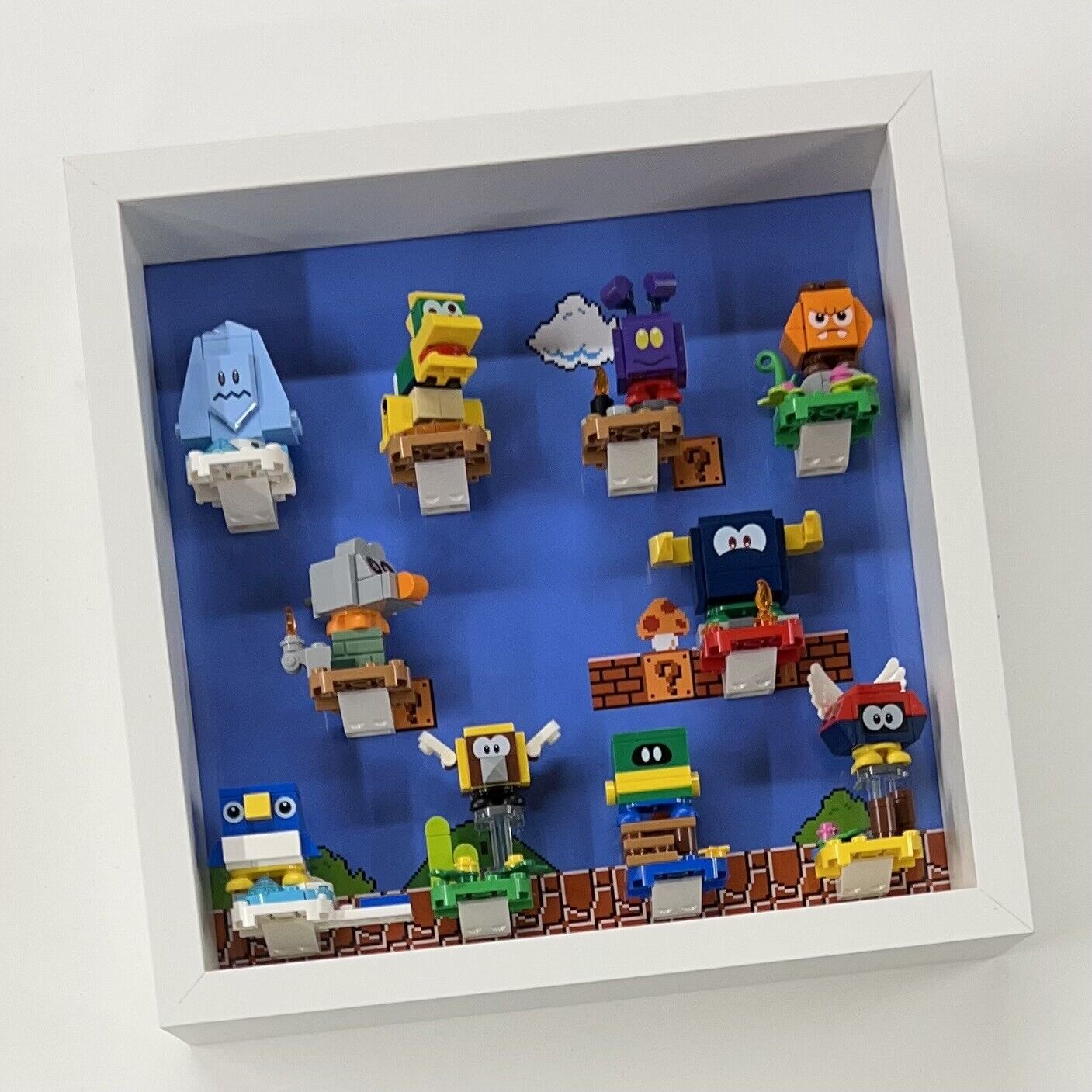 Display Frame Case for Lego ® Super Mario Series 4 minifigures 71402 27cm