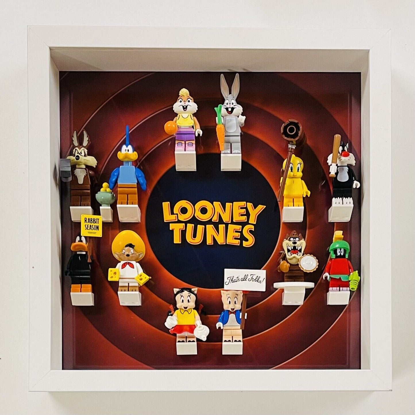 Display Frame case for Lego ® Looney Tunes minifigures 71030 27cm