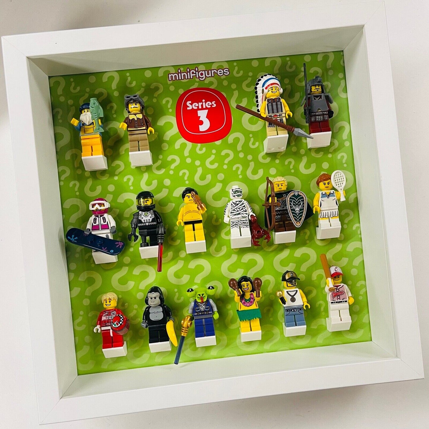 Display Frame For Lego Series 3 Minifigures 8803 No Figures 27cm