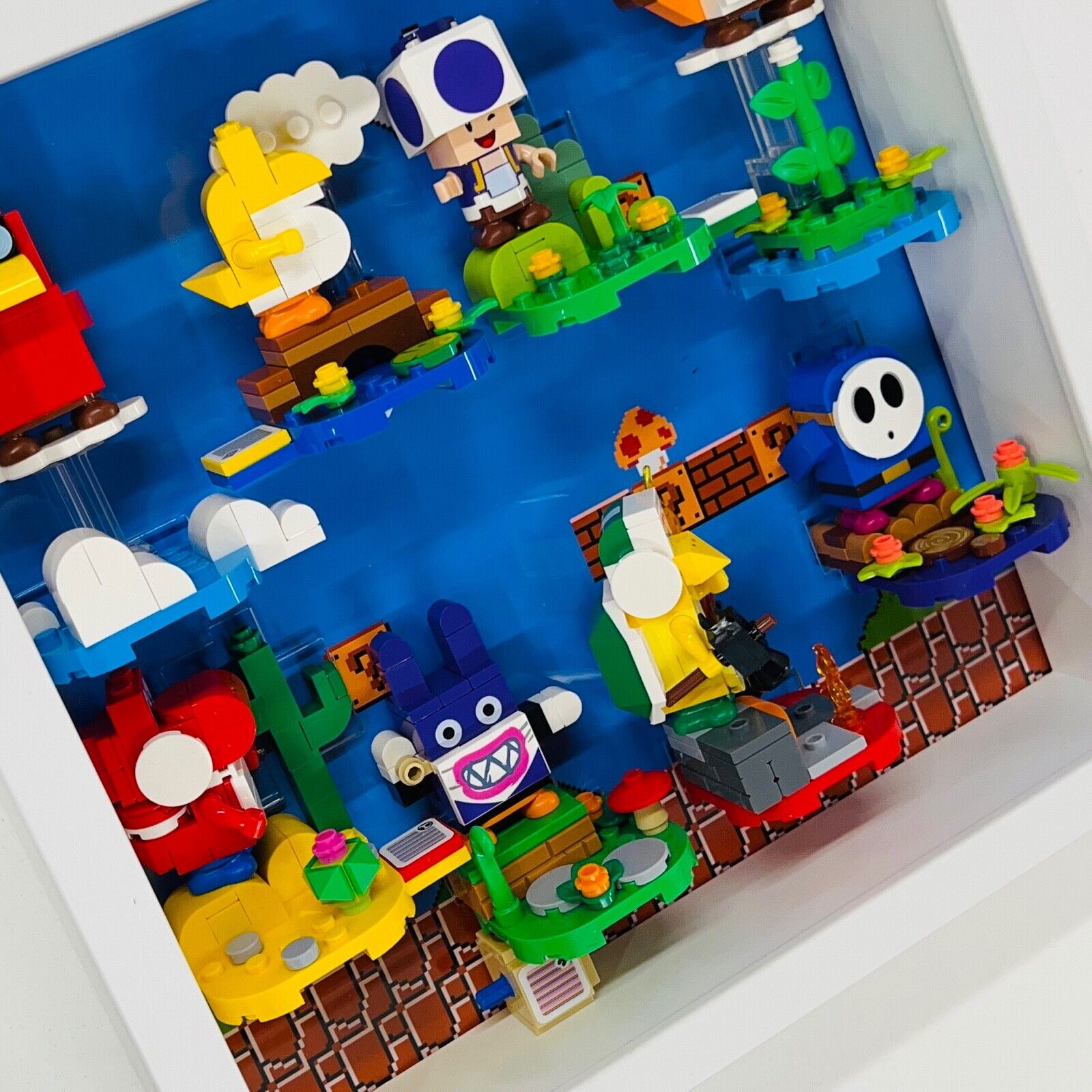 Display Frame Case for Lego ® Super Mario Series 5 71410 minifigures 27cm