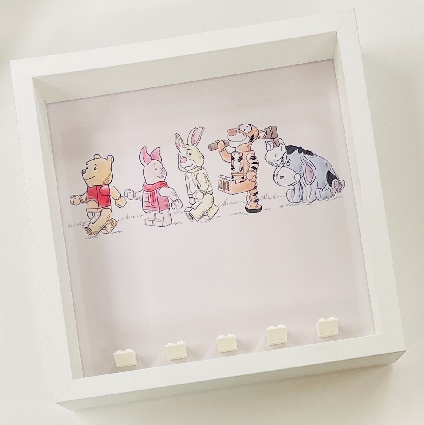 Display Frame Case for Lego ® Winnie The Pooh Minifigures 21326 27cm 