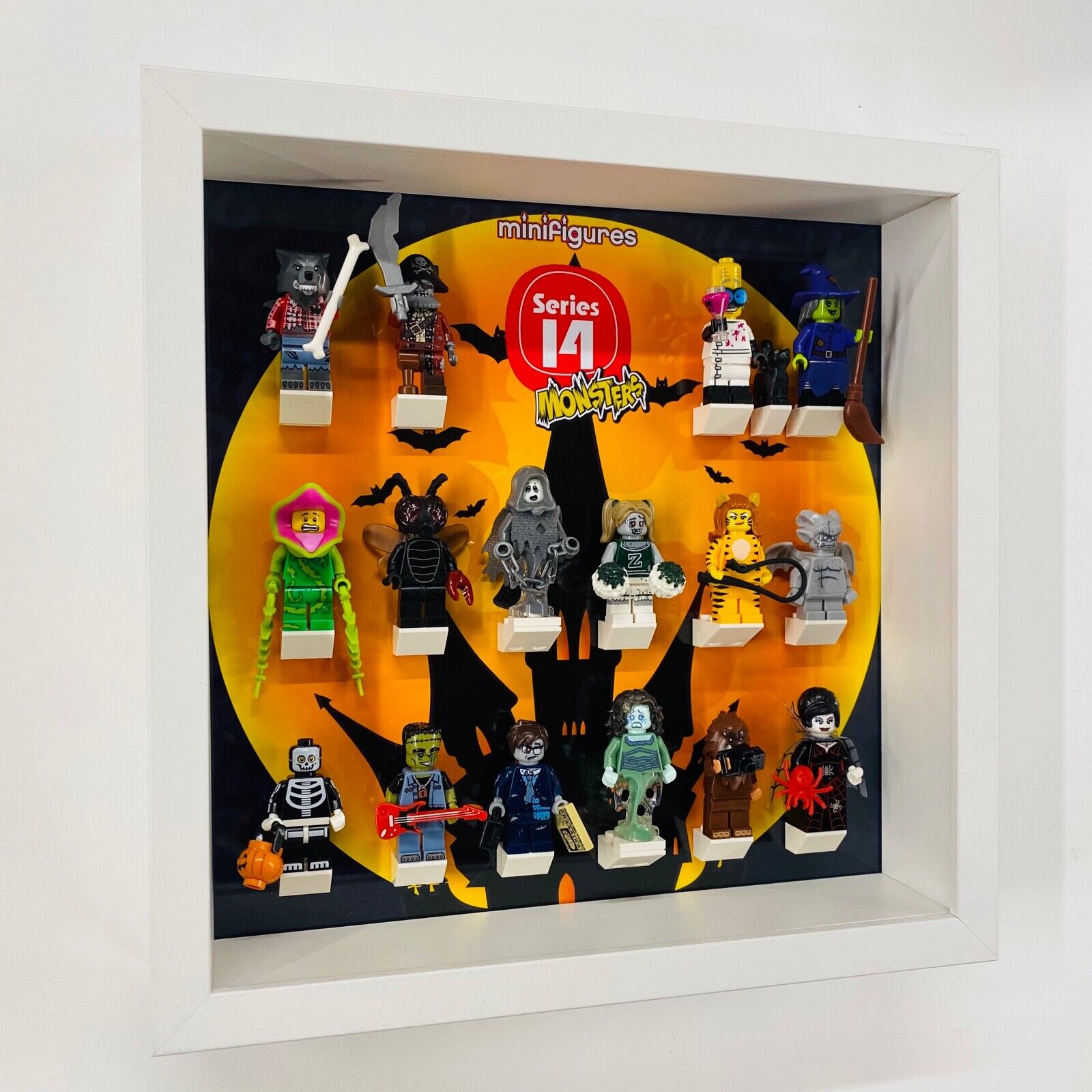 Display Frame for Lego Series 14 71010 Monsters minifigures no figures 27cm