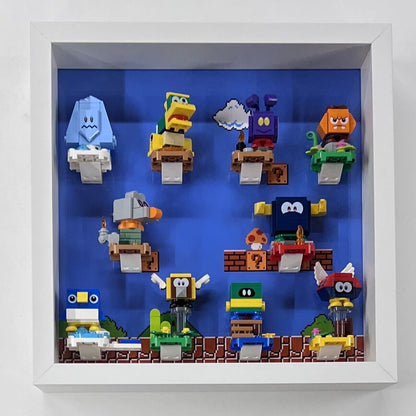 Display Frame Case for Lego ® Super Mario Series 4 minifigures 71402 27cm