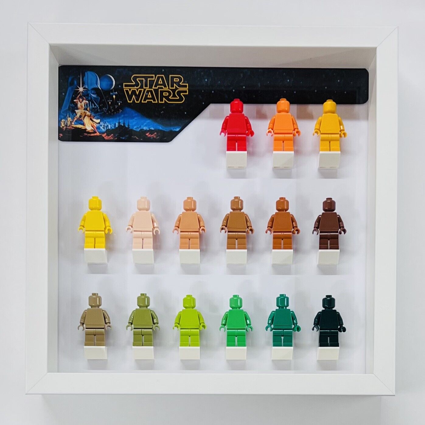 Display Frame for Lego ® Star Wars Classic New Hope  minifigures 27cm case