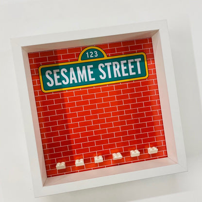 Display Frame case for Lego ® Ideas 123 Sesame Street minifigures 21324 27cm