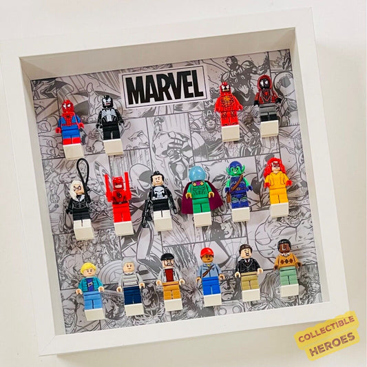 Display Frame for Lego ® Marvel general minifigures 27cm case