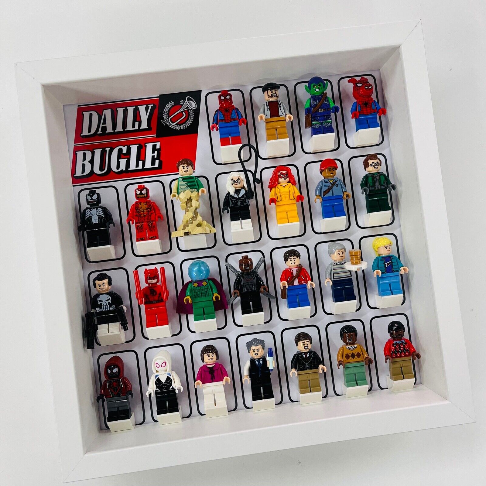 Display Frame for Lego Spiderman Daily Bugle minifigures 76178 27cm case