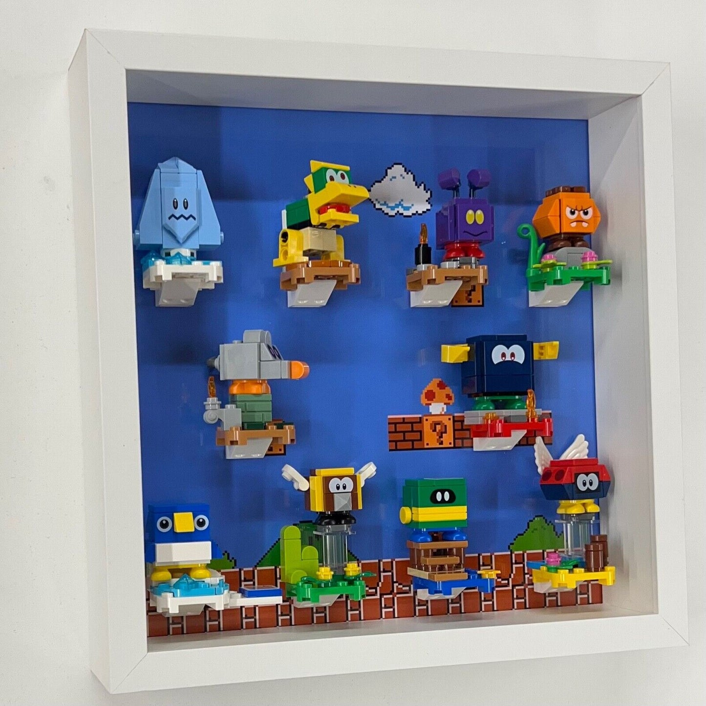 Display Frame Case for Lego ® Super Mario Series 4 minifigures 71402 27cm