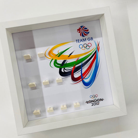 Display case Frame for Lego ® Team GB 8909 Olympics minifigures figures 27cm