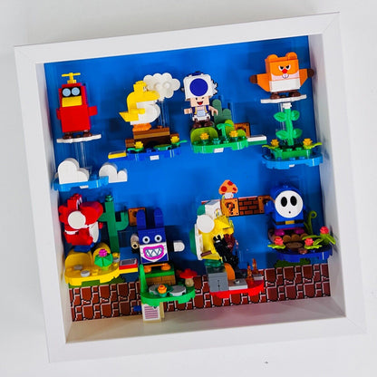 Display Frame Case for Lego ® Super Mario Series 5 71410 minifigures 27cm