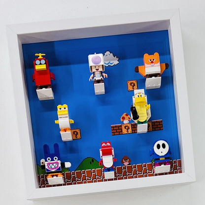 Display case Frame for Lego ® Super Mario Series 5 71410 minifigures 27cm