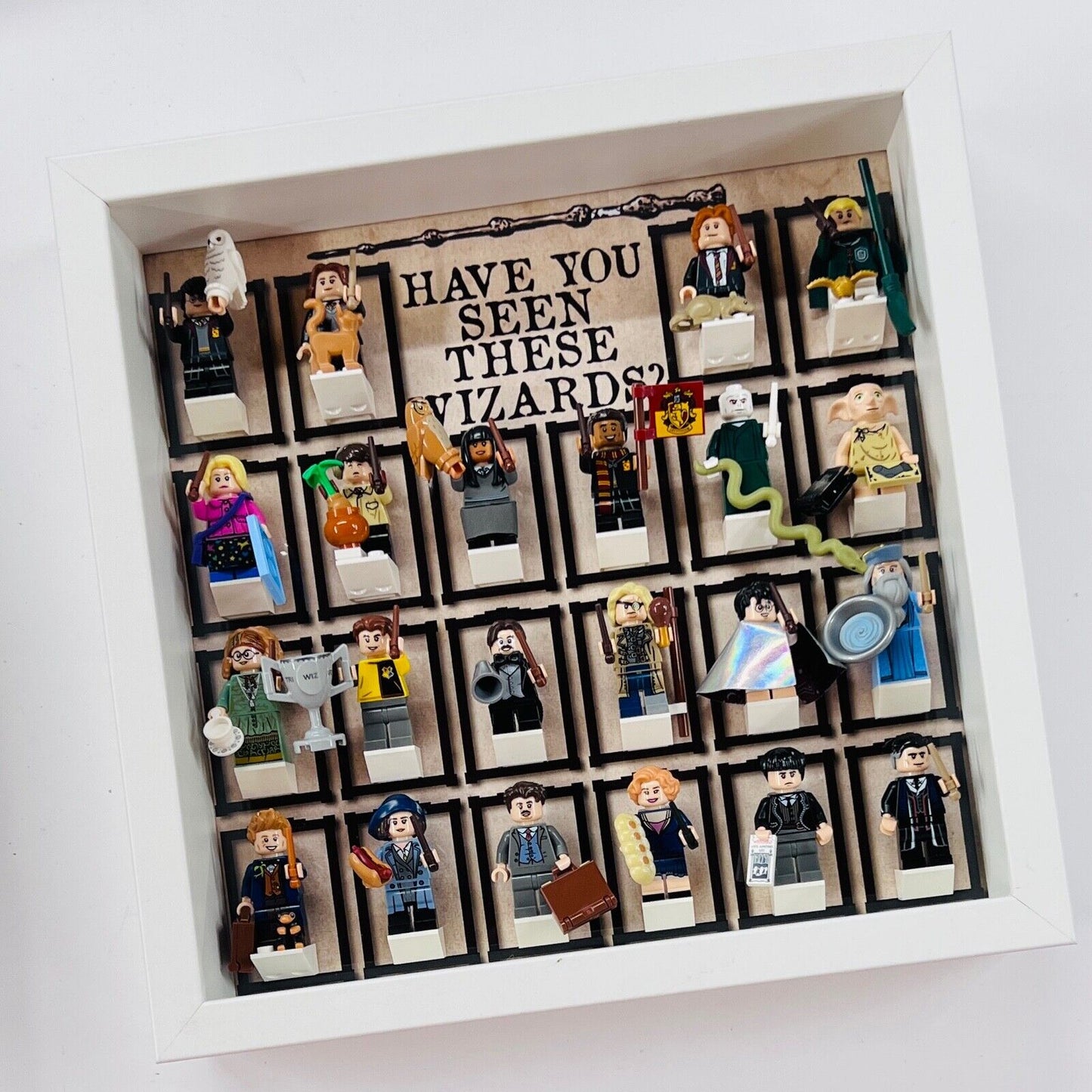 Display case Frame for Lego ® Harry Potter Series 1 minifigures 71022 27cm