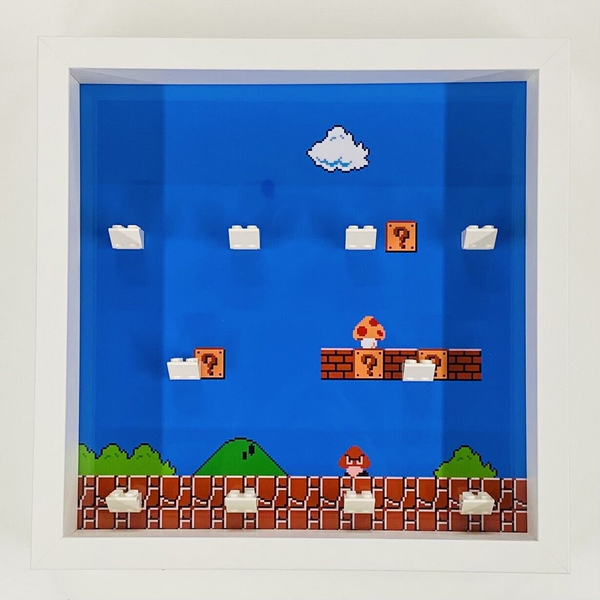 Display case Frame for Lego ® Super Mario Series 1 minifigures 27cm