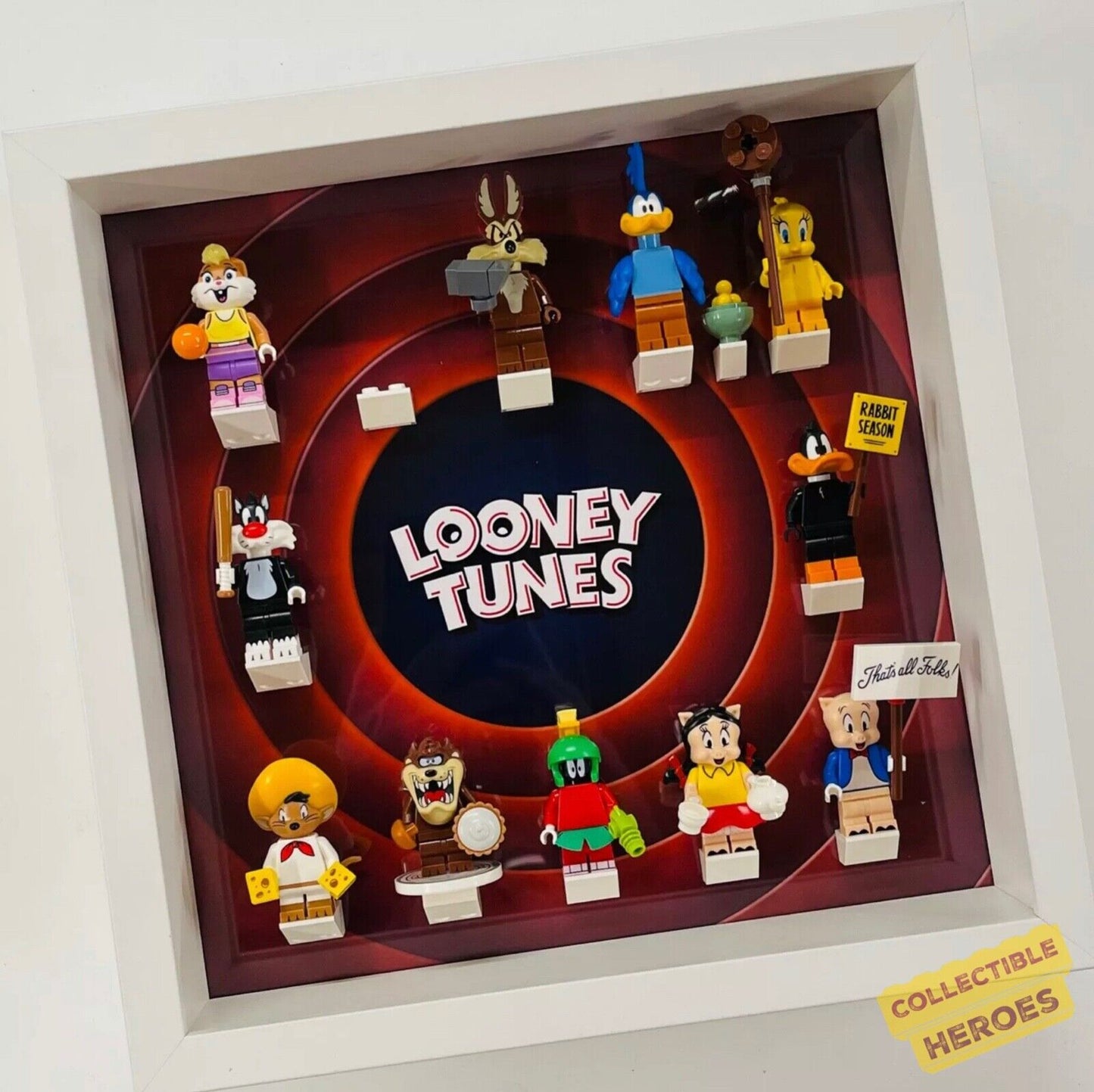 Display Frame case for Lego ®  Looney Tunes minifigures 71030 27cm