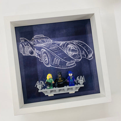 Display Frame for Lego ® 1989 Batmobile 76139 minifigures 27cm