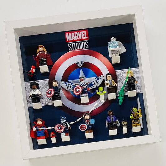 Display Frame for Lego ® Marvel Studios Series 71031 minifigures figures 27cm