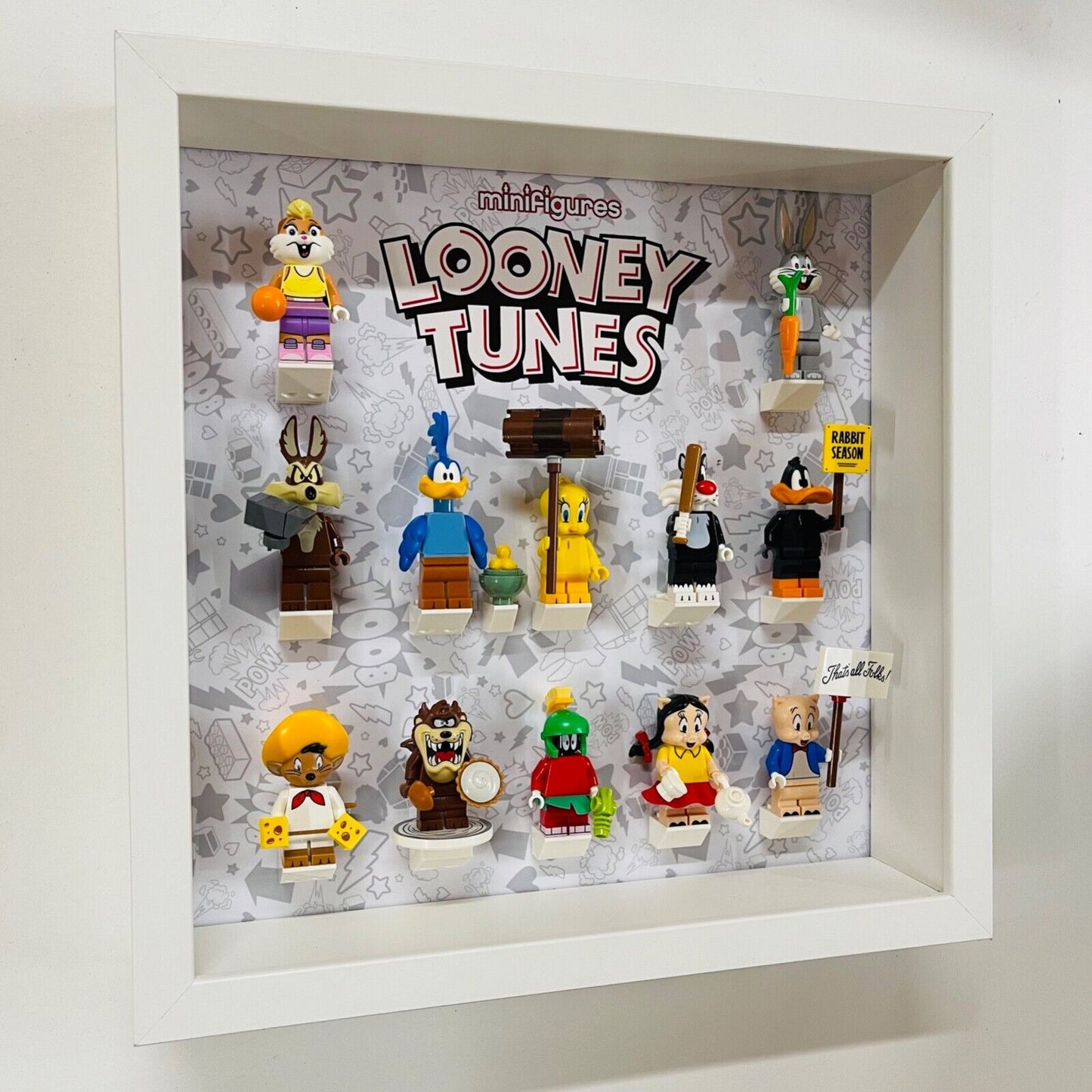 Display Frame case for Lego ® Looney Tunes minifigures 71030 27cm