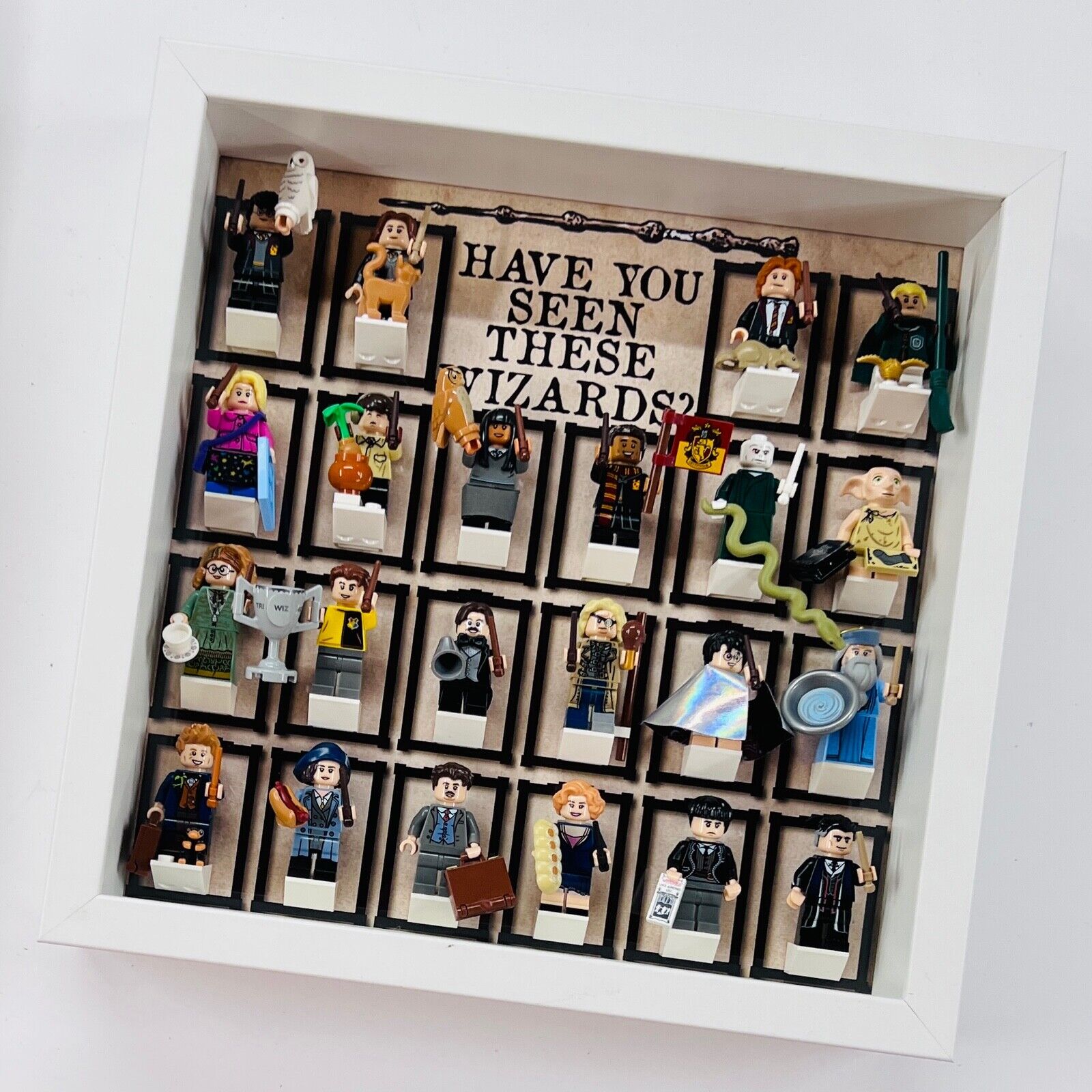 Display case Frame for Lego ® Harry Potter Series 1 minifigures 71022 27cm