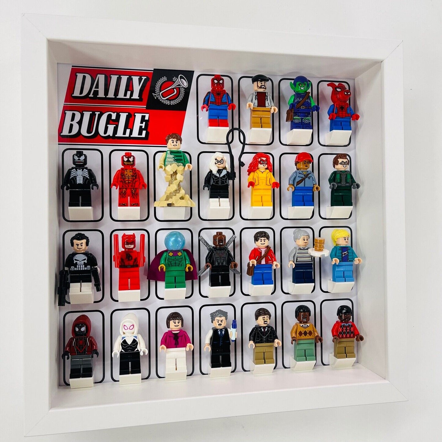 Display Frame for Lego Spiderman Daily Bugle minifigures 76178 27cm case