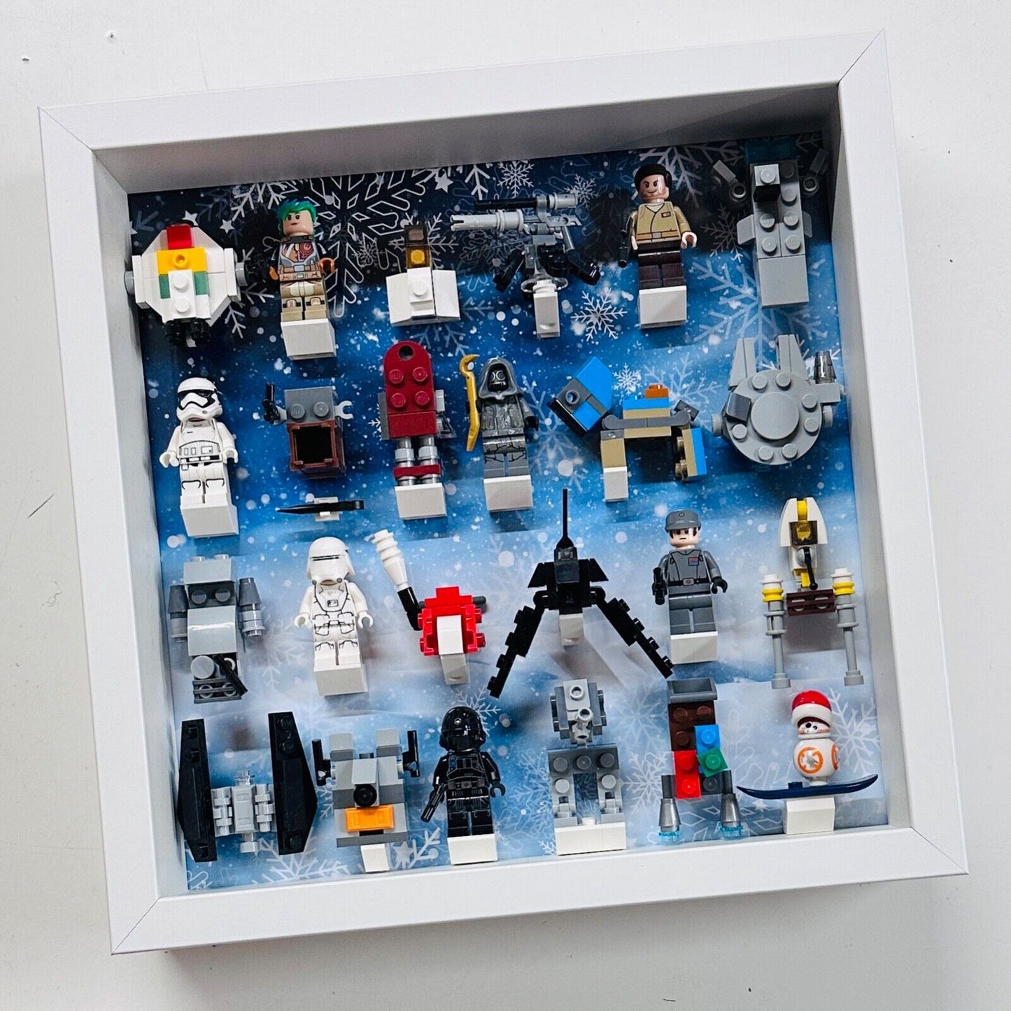 Display Frame for Lego ® Star Wars Advent Calendar 2017 minifigures 75184 27cm