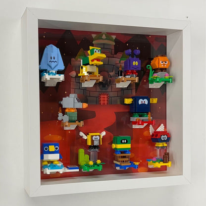 Display Frame Case for Lego Super Mario Series 4 minifigures 71402 27cm