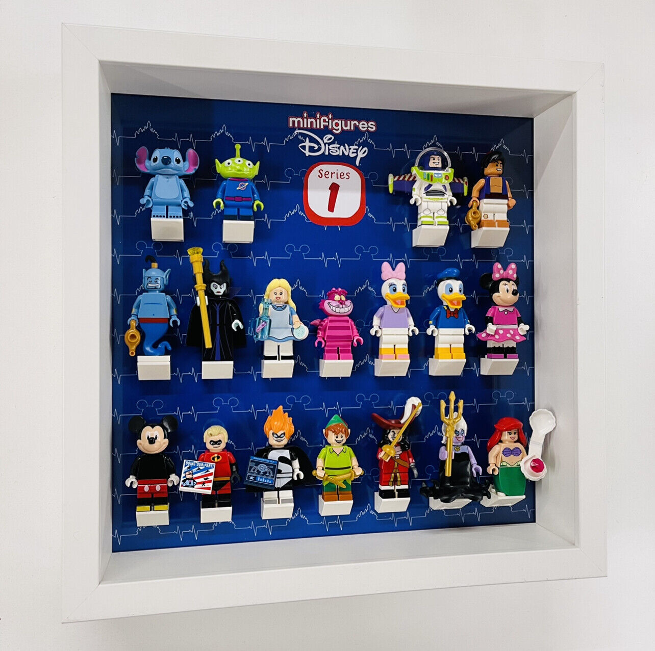 Display case Frame for Lego ® Disney Series 1 minifigures 71012 figures 27cm