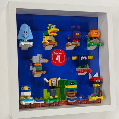 Display Frame Case for Lego ® Super Mario Series 4 minifigures 71402 27cm