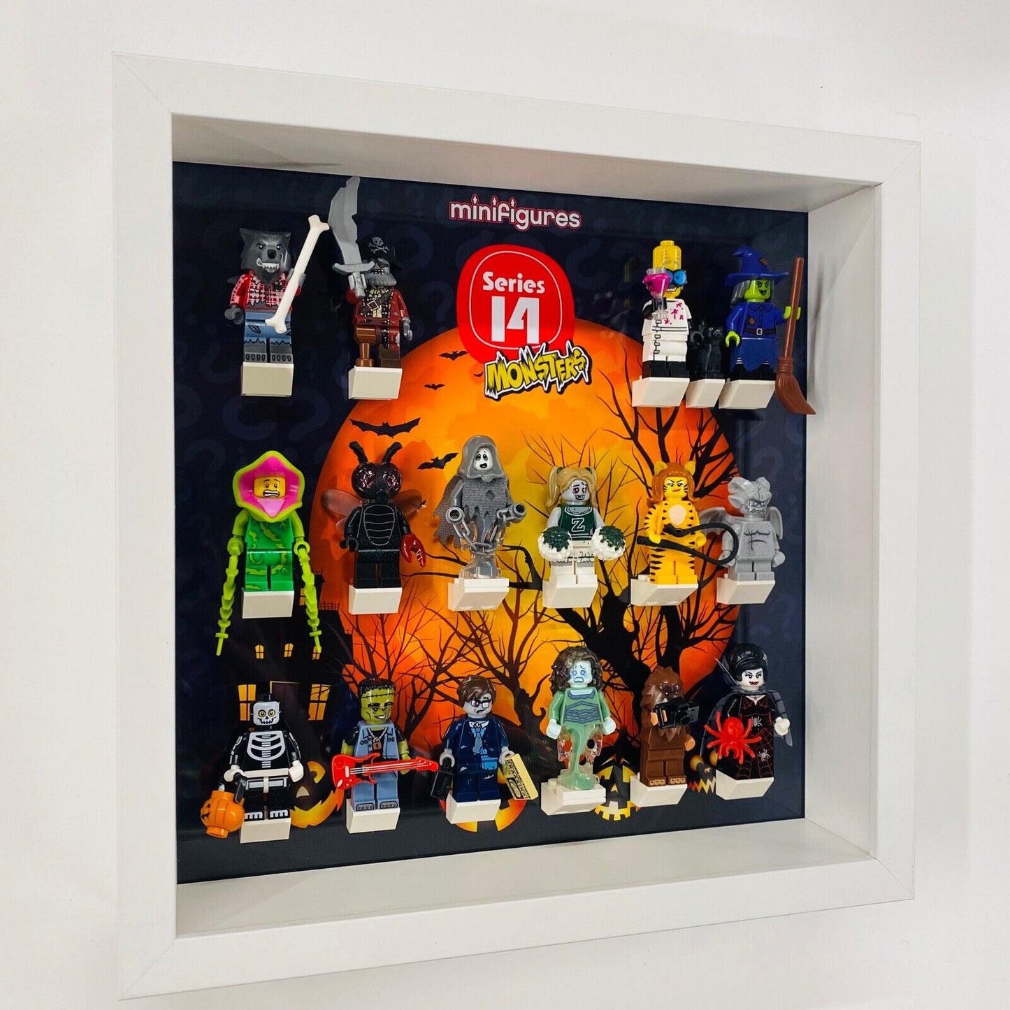 Display Frame for Lego Series 14 71010 Monsters minifigures no figures 27cm