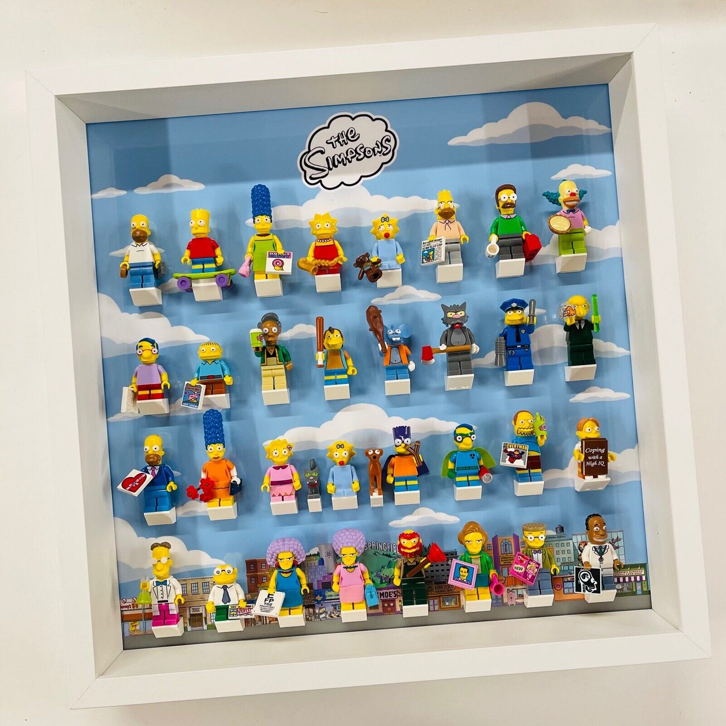 Large Display Frame case For Lego ® The Simpsons Series 1 & 2 Minifigures 37cm