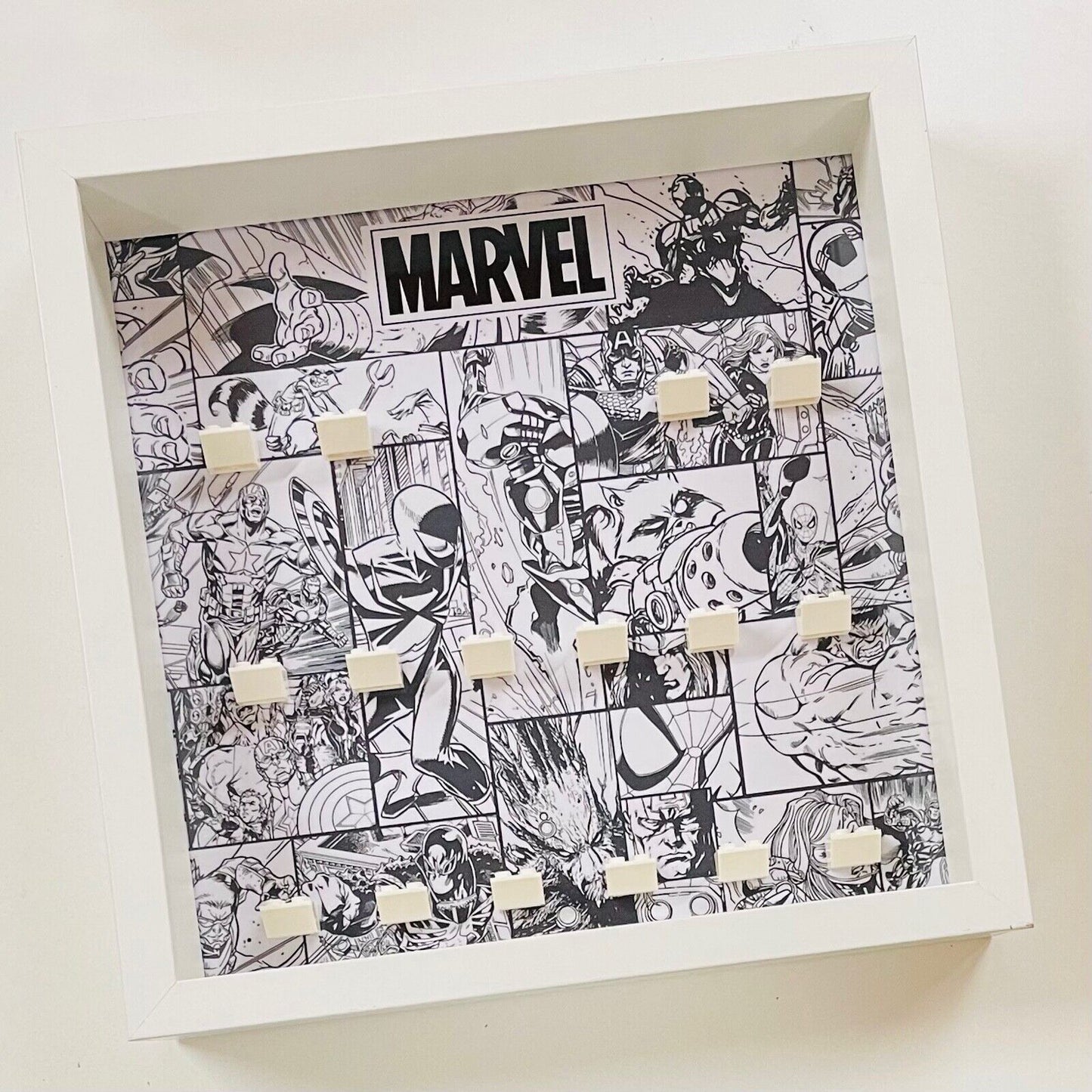 Display Frame for Lego ® Marvel general minifigures 27cm case