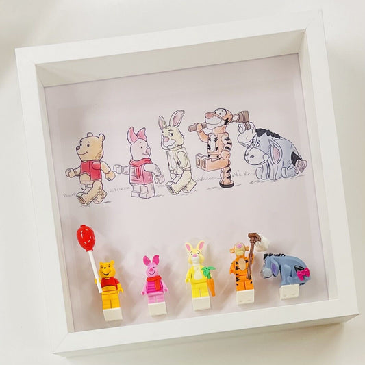 Display Frame Case for Lego ® Winnie The Pooh Minifigures 21326 27cm 