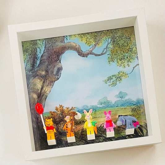 Display Frame Case for Lego ® Winnie The Pooh Minifigures 21326 27cm 