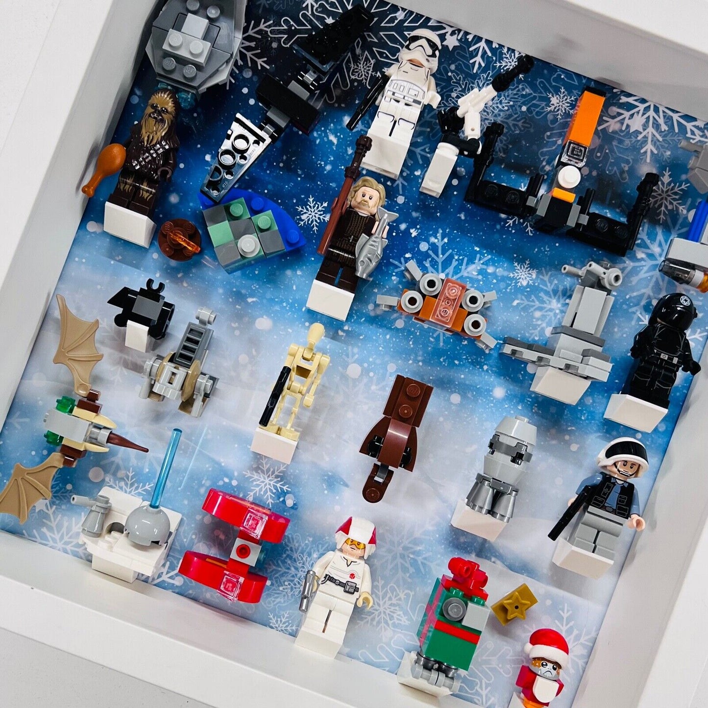 Display Frame for Lego ® Star Wars Advent Calendar 2019 minifigures 75245 27cm