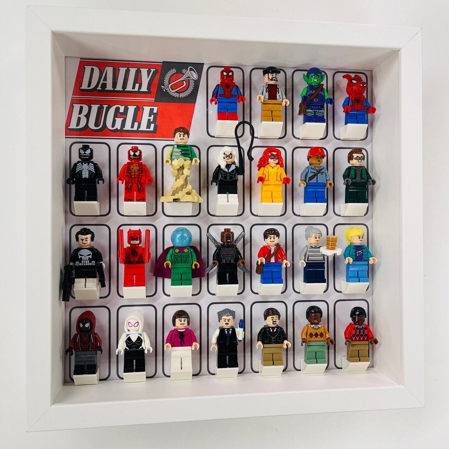 Display Frame for Lego Spiderman Daily Bugle minifigures 76178  27cm case