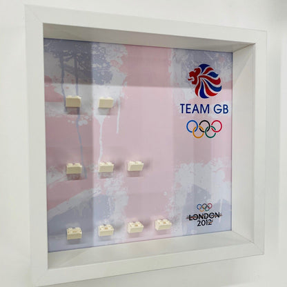 Display case Frame for Lego ® Team GB 8909 Olympics minifigures figures 27cm