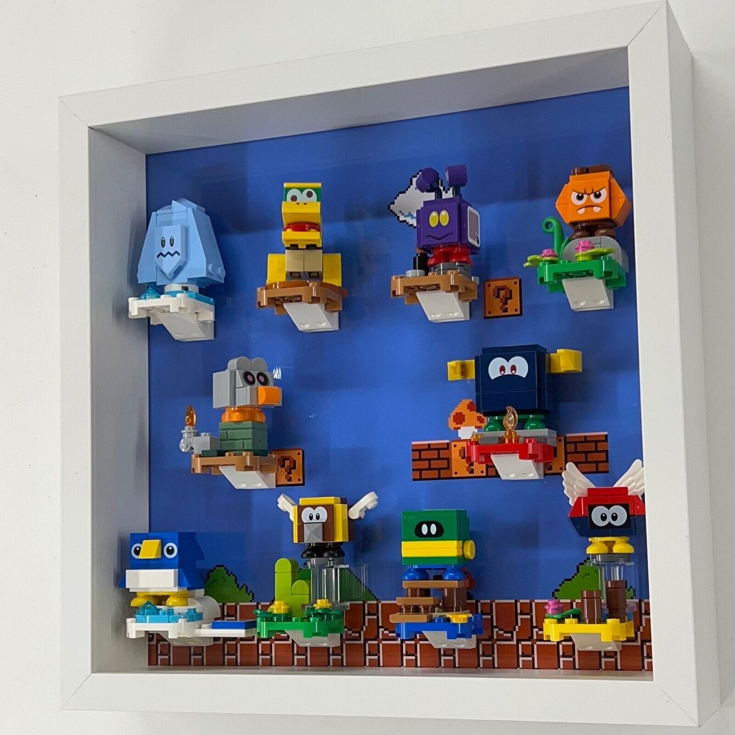 Display Frame Case for Lego ® Super Mario Series 4 minifigures 71402 27cm