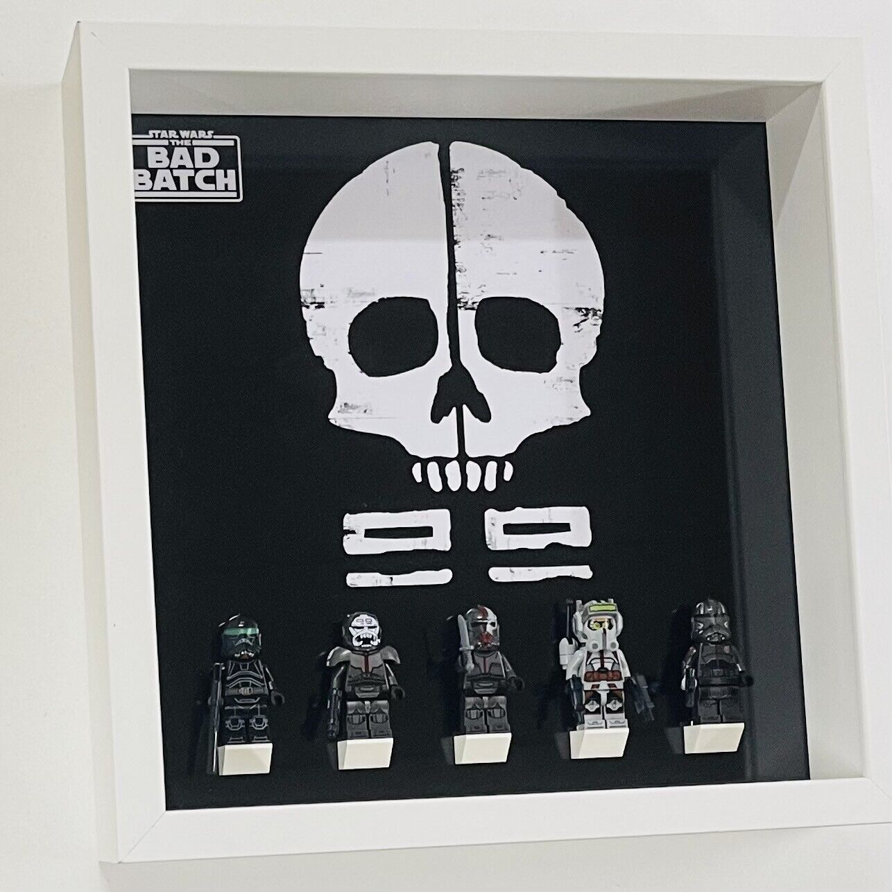 Display Frame for Lego ® Star Wars The Bad Batch 75314 minifigures 27cm case